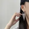 Brincos de Franja Geométricos Vazados em Forma de Diamante Populares Europeus e Americanos Feitos Sob Medida na Fábrica, Brincos Tendência Personalizados de Luxo Leve