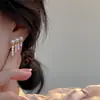 Pendientes de perla tipo botón nicho lujo ligero alta calidad elegantes simples súper de hada combinan con todo pendientes para mujer aguja de plata S925 pendientes de botón de circonita