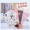 Espejo plegable de pantalla completa 18*13cm espejo papel recubierto impreso caricatura espejo de tres pliegues dormitorio estudiantil espejo de tocador