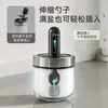 Acero Inoxidable Telescópico Tarro de Condimentos Cuchara Tapa Integrada Caja de Condimentos Casera Cocina Botella de Condimentos Redonda MSG Tarro de Condimentos