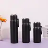Nueva taza térmica multi-capacidad con forma de bala y asa, taza portátil hecha de acero inoxidable 316 con tapa de botón, taza de cuerpo recto para preparar té