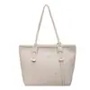 Bolso Tote de Trabajo Retro con Textura para Mujer 2025 Otoño Gran Capacidad Simple Casual Versátil Bolso de Hombro