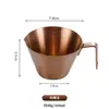 Taza medidora de acero inoxidable 304, diseñada específicamente para granos de café, para medir café molido y extraer líquido de café concentrado [Recomendado por baristas]