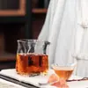 2 Tazas Cuadradas Resistentes al Calor con Forma de Pico de Águila, Tazas Cuadradas de Vidrio Martillado de Alta Gama Resistentes a Altas Temperaturas para Uso en el Hogar, Juego de Té Kung Fu