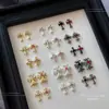 Accesorios de Aleación para Uñas con Forma de Cruz de 6 Piezas, Estilo Punk de Moda con Pedrería, Decoración de Uñas al por Mayor
