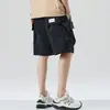 Pantalones Cortos Cargo de Marca de Moda para Hombre Verano 2025 Delgados de Color Sólido para Exteriores con Múltiples Bolsillos Deportivos Casuales de Longitud hasta la Rodilla para Hombre