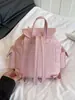 Estilo dulce y fresco, textura suave de blanco lechoso brumoso, mochila de gato de dibujos animados, fufu lechoso, de aspecto de hada, para viajes y compras, dulce mochila de doble hombro