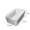 Caixa de armazenamento para geladeira de grau alimentício caixa de ovos deslizante para porta lateral de geladeira de cozinha boca oblíqua caixa de ovos frescos com rolagem automática