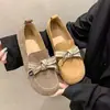 Mocasines con Lazo para Mujer 2026 Otoño Nuevos Planos Suela Suave Slip-On Zapatos Birkenstock
