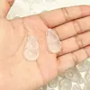 Colgante de jadeíta blanca de hielo alto y calcedonia al por mayor del fabricante, joyería de jade con forma de gota de agua y calabaza, artículo promocional para transmisión en vivo