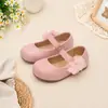 Zapatos Mary Jane Florales para Niñas, Zapatos de Fiesta para Niña de las Flores, Velcro Suela Suave Antideslizante Dulces Planos de Princesa