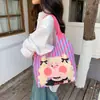 Bolso de Hombro de Gran Capacidad de Dibujos Animados Lindo para Viajes Diarios, Bolso de Mano para Estudiantes de Tutoría, Bolso Chaleco Versátil para Viajes, Envío Directo de Una Pieza