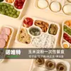 Caixas de Almoço de Três, Quatro e Cinco Compartimentos Feitas de Amido de Milho, Biodegradáveis, Ecológicas, Caixas de Almoço Descartáveis