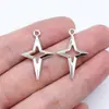 27x 17mm 1.13g acessórios de joias multicoloridos DIY feito à mão sol, lua e estrelas estrelas brilhantes pingente