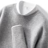 Tejido de Punto 100% Cachemira Tejido de Punto Cuello Redondo Otoño e Invierno Nuevo Suéter para Hombre Holgado Color Sólido Tejido de Punto Casual Camisa Base