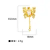 Moda Transfronteiriça Liga de Cobre Micro Diamante Zircônia Colorida Borboleta Pingente Acessórios DIY Acessórios de Colar Atacado