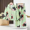 Pijama Infantil para Niñas, Manga Larga Primavera y Otoño, para Niñas Mayores, Cárdigan de Verano para Bebés Niñas, Ropa de Casa para Niñas, Nueva Ropa de Abrigo 2025