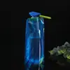 Botella de agua deportiva para ciclismo de exterior en stock, bolsa de agua plegable portátil para alpinismo, bolsa de almacenamiento de agua promocional para actividades al aire libre de 700 ML