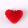Pelota de Peluche Corazón de Melocotón Creativa Material Hecho a Mano para Bricolaje Pelota de Peluche de Imitación Bolsa para Llaves Accesorios de Joyería Colgante de Peluche con Forma de Corazón