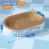 Rascador para gatos, nido supergrande, resistente al desgaste y a los arañazos, papel corrugado integrado, juguete para gatos, placa con garras, suministros para gatos