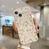 Mejor Vendido Europeo y Americano Funda para Teléfono Floral de Vid Fresca Iphone18Pro Blanca Mate Suave Funda Apple 14 Anticaída