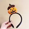 Diadema de Halloween, Diadema Luminosa de Cuernos de Calabaza, Accesorios Divertidos para Fotos, Accesorios para el Cabello, Decoraciones para Vestidos Festivos