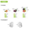 Jin's De PC Cuenco Porcionador 1/6 Caja Cuadrada Transparente para Porciones Plato para Comida Resistente a Caídas Cuenco para Comida Rápida Plato para Porciones de Fruta