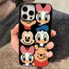 Fileira do Pato Donald Adequada para Capa de Celular Jelly Iphone16 15 14Pro Apple 13/12 Silicone XS Desenho Animado