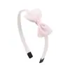 Diadema Europea y Americana para Niños de Amazon Lazo Hecho a Mano Plisado Color Sólido Linda Diadema de Princesa Accesorios para el Cabello 2974