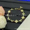 [Novidades Contínuas] Pulseira Cruzada Nova de Alta Qualidade Réplica Lv Letra V com Etiquetas, Artesanato de Ponta Atacado