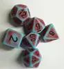 Fornecimento Direto da Fábrica Cor Retro Dados Coloridos Desgastados Jogo de Mesa DND Conjunto de 7 Peças Conjunto de Dados para Roleplaying Dungeons & Dragons