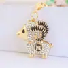 Lindo llavero de aleación con pedrería de cabra, animal oveja, colgante de metal, llavero para bolso, pequeño regalo 828