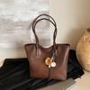 Bolsa de Tote Retro de Gran Capacidad Transfronteriza para Mujer 2026 Invierno Nuevo Estilo Coreano Simple Versátil Moda Bolso de Hombro para Viajar