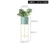Suporte de flores nórdico para sala de estar, suporte de flores simples, rabanete verde, suporte de chão, luz luxuosa, suporte de armazenamento multicamadas, suporte para vasos de flores internos