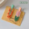 Pin de Pelo de Chica Coreana Dopamina Colorido Pin de Uva para el Cabello Pin Lateral de Ins Pin Sin Costuras Pin Lateral para Flequillo Roto para Mujeres
