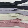 No. 5 Cremalleras de Resina con Dientes de Maíz, Cremallera de Resina de Extremo Abierto y Extremo Cerrado para Dobladillos de Ropa, Textiles del Hogar y Equipaje