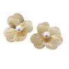 Spring Hollow Pétalos Grandes Forma de Camelia Nicho Personalidad Temperamento Único Aretes de Celebridad Aretes para Mujer