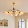 Lustre para sala de estar em estilo designer americano vintage, luminária de alta qualidade para quarto, novo modelo retrô francês 2026, luz principal para o hall
