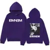 Sudaderas con capucha de firma de Eminem Slim Shady para hombre y mujer Hip Hop