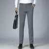 Nuevos Pantalones de Hombre para Primavera y Verano 2023 Pantalones Casuales de Negocios Versátiles Pantalones Occidentales Rectos de Corte Ajustado para Hombre