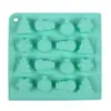 Serie Navideña Santa Árbol Oso Chocolate Dulce Galleta Molde de Silicona Cubo de Hielo Casero Gelatina Gomita Decoración de Pastel