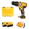 Adequado para Baterias Dewalt, Furadeira Elétrica Recarregável Sem Escovas Multifuncional Transfronteiriça, Parafusadeira Elétrica, Alta Potência