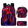 Mochila Periférica de Spider-Man Mochila de Gran Capacidad Set de Tres Piezas Mochila Escolar para Niños Mochila para Estudiantes