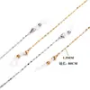 Cadena para Gafas Estilo Punk Europeo Americano Eslabón Soldado Electrochapado al Vacío Oro de 18K Collar Sencillo Cadena Personalizada para Accesorios de Gafas de Sol