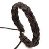 Pulsera Sencilla Tejida a Mano de Múltiples Capas de Piel de Vaca para Pareja Hombres y Mujeres Combinable Distintivo Estilo Coreano Moda Retro Cuerda de Mano Distintiva