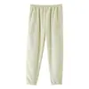 Pijama Popular de Franela de Doble Cara para Mujer, Pantalones de Terciopelo Engrosados, Pantalones Casuales Cálidos Confortables para el Hogar de Otoño e Invierno