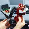 Aromaterapia para coche, salida de aire, perfume, creativo, inmortal, ramo seco, decoración para coche, adornos, fragancia, clip, rosa, venta al por mayor