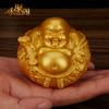 Adornos de Buda Maitreya al por mayor, decoración para coche, hogar y oficina, estatua de Buda Ruyi Laugh, regalo artesanal.