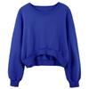 Moletom Curto Versátil Novo Estilo Europeu e Americano para Primavera e Outono, Hot Girl, Sexy Crop Top, Blusa Pulôver Estilo Esportivo de Rua para Mulheres