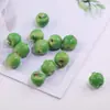 Manzana de fruta simulada 3D con agujero para colgar, colgante para llavero hecho a mano DIY, material de decoración, accesorio